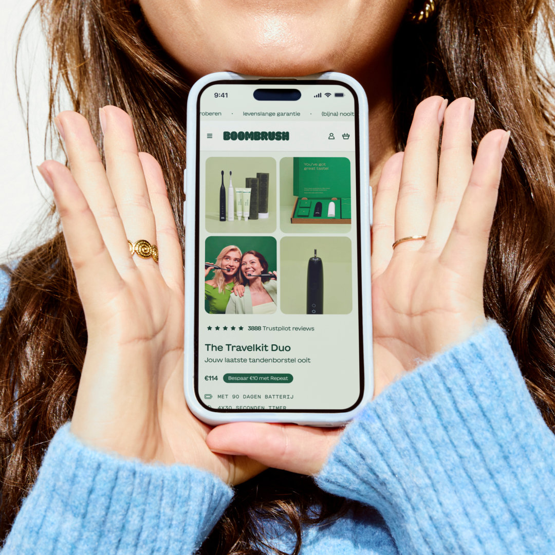 Boombrush mobile product detail page design